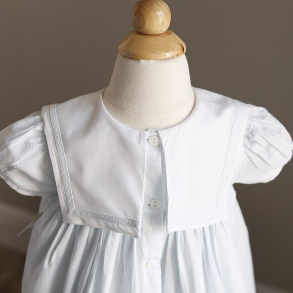 Strasburg Float Dress RARE Embroidered Duckie Blue Seersucker Like-New Size 2/2T - Picture 7 of 7